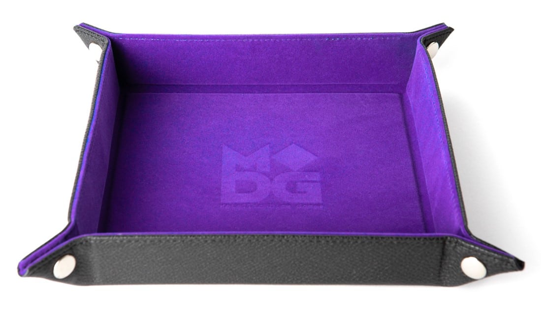 Metallic Dice Games Folding Purple Dice Tray image 0